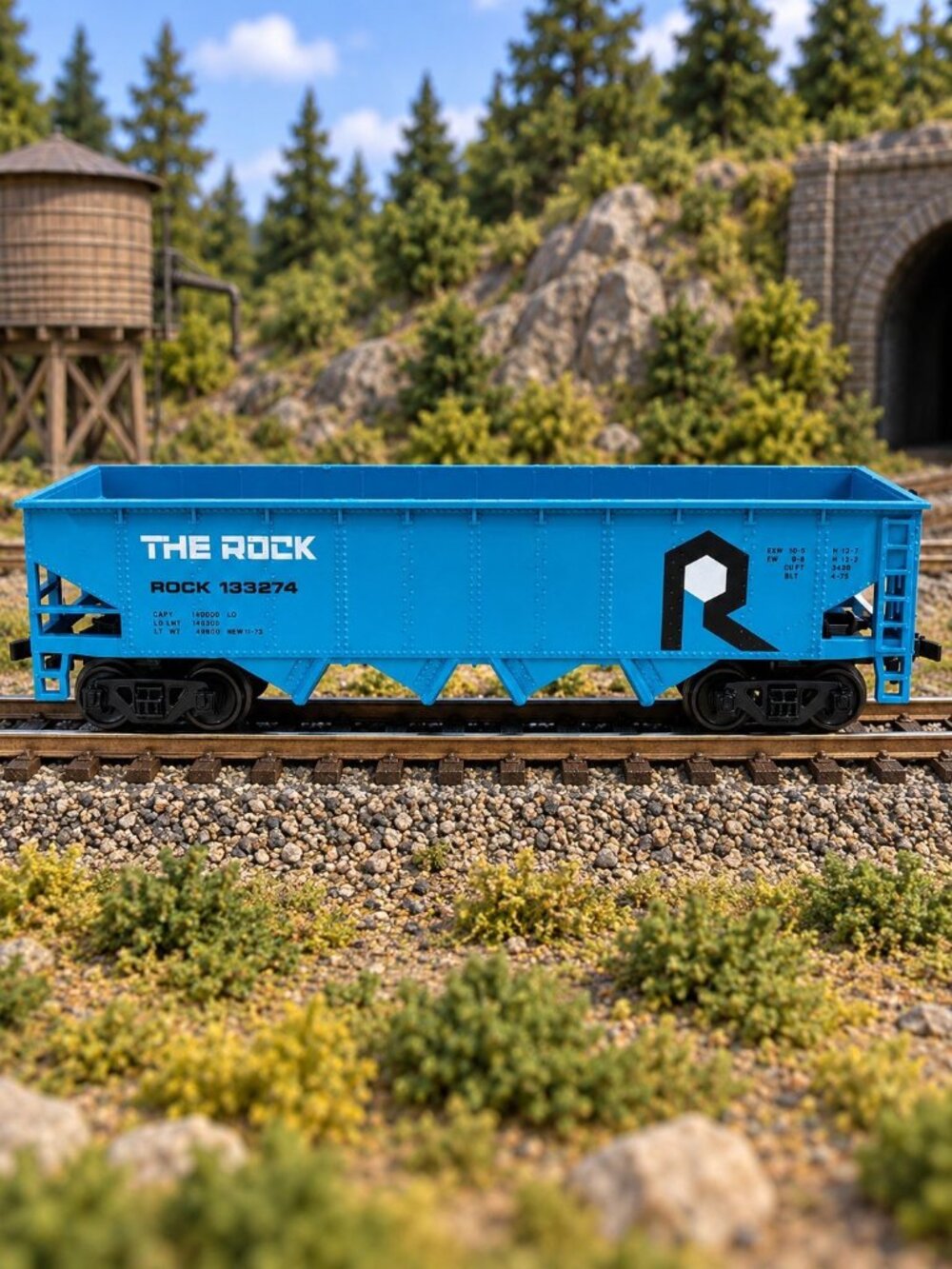 Bachmann HO Scale Electric Model Train The Rock Hopper Car 133274 Blue Black 6"
